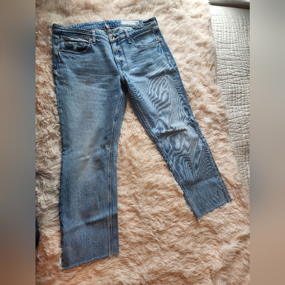 rag & bone Light Blue Denim Pants